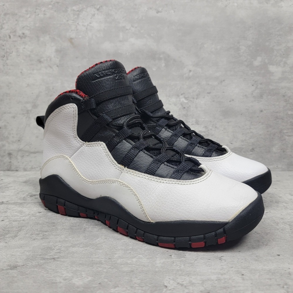 Rare Retro Jordan 10 Chicago Size 5y Womens 6.5 Basketball Sneakers 310806-100